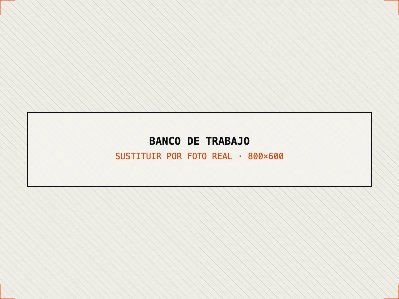 Banco de despiece y montaje de cardanes con prensa hidráulica