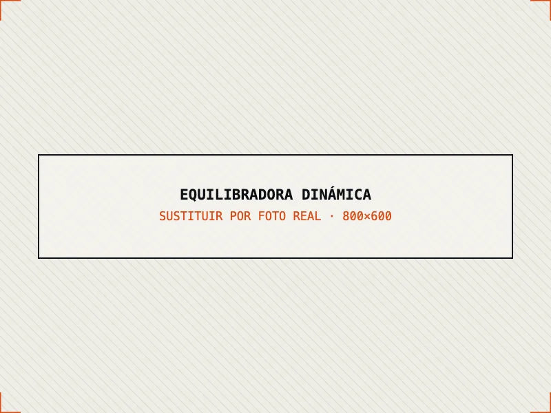 Equilibradora dinámica de árboles de transmisión del taller Reparar Cardan